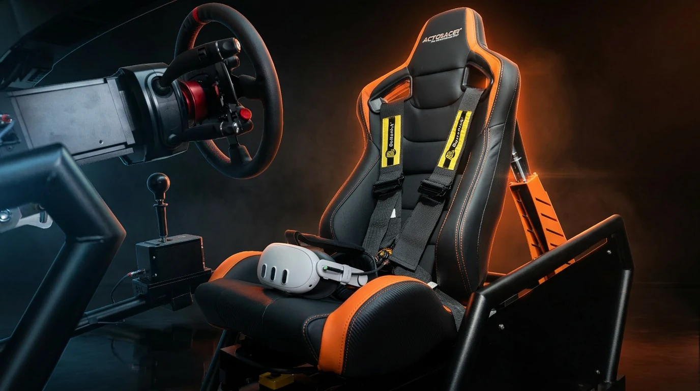ACTORACER Fahrschul-Cockpit — Sitz, Gurt, Schaltung